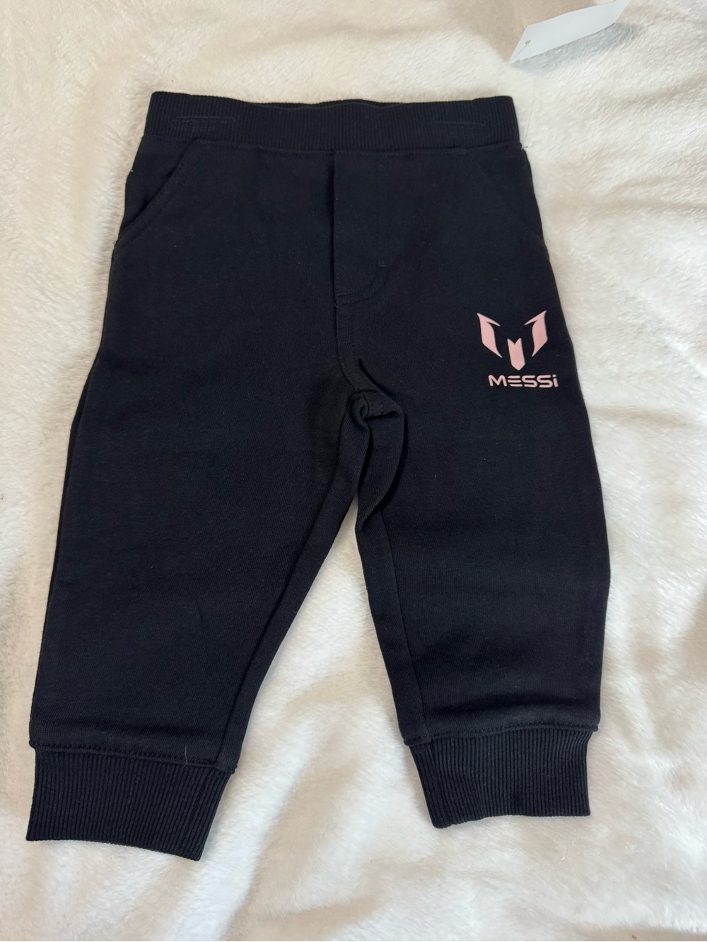 Messi 2PC Black Hoodie and Sweatpants Size 12M - Picture 4 of 8